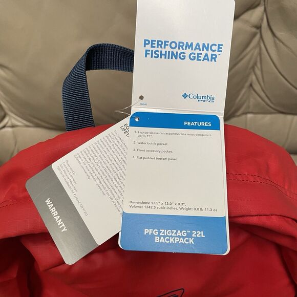 Columbia Unisex PFG PHG Zigzag 22L Backpack Multi One Size Red Blue NEW - Picture 13 of 13